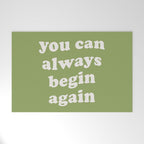 Begin Again Green Welcome Mat Gallery Image 1
