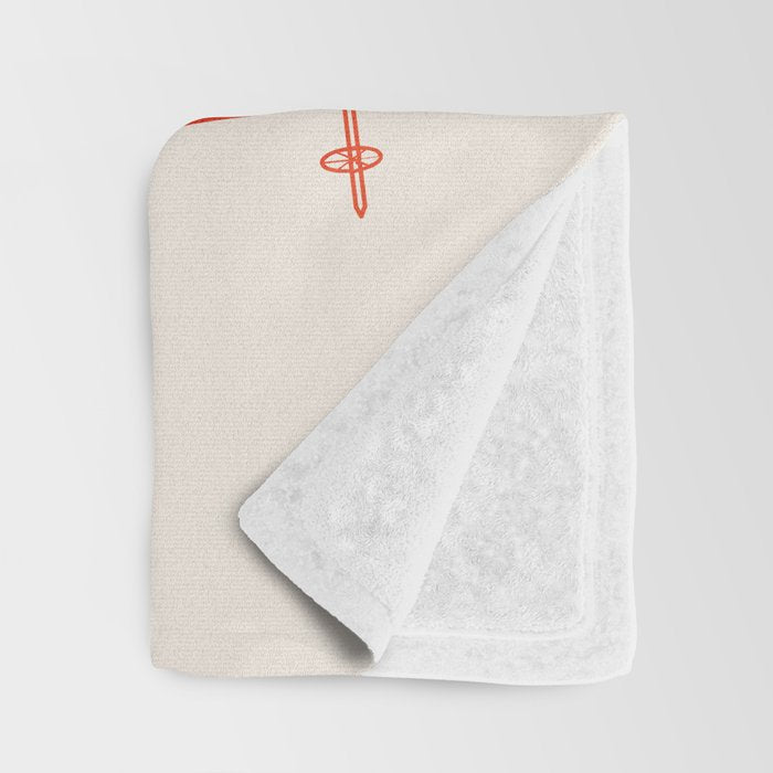 Retro Ski Illustration Throw Blanket Gallery Image 3