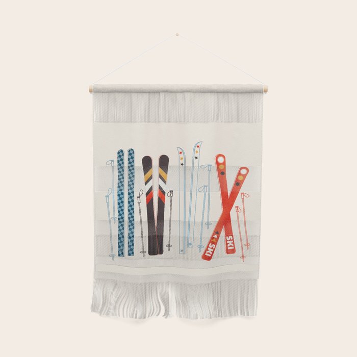 Retro Ski Illustration Wall Hanging Gallery Image 1