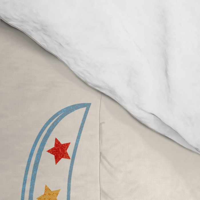 Retro Ski Illustration Comforter Gallery Image 4