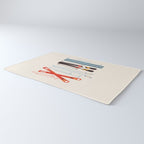 Retro Ski Illustration Rug Gallery Image 3