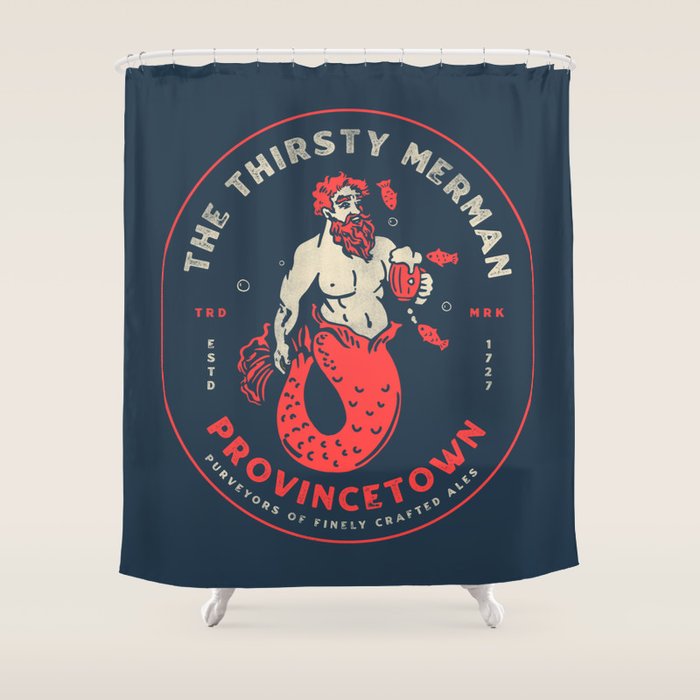 The Thirsty Merman Provincetown, Massachusetts Shower Curtain Gallery Image 1