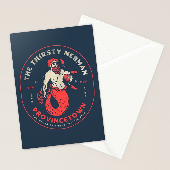The Thirsty Merman Provincetown, Massachusetts Stationery Card Gallery Image 2