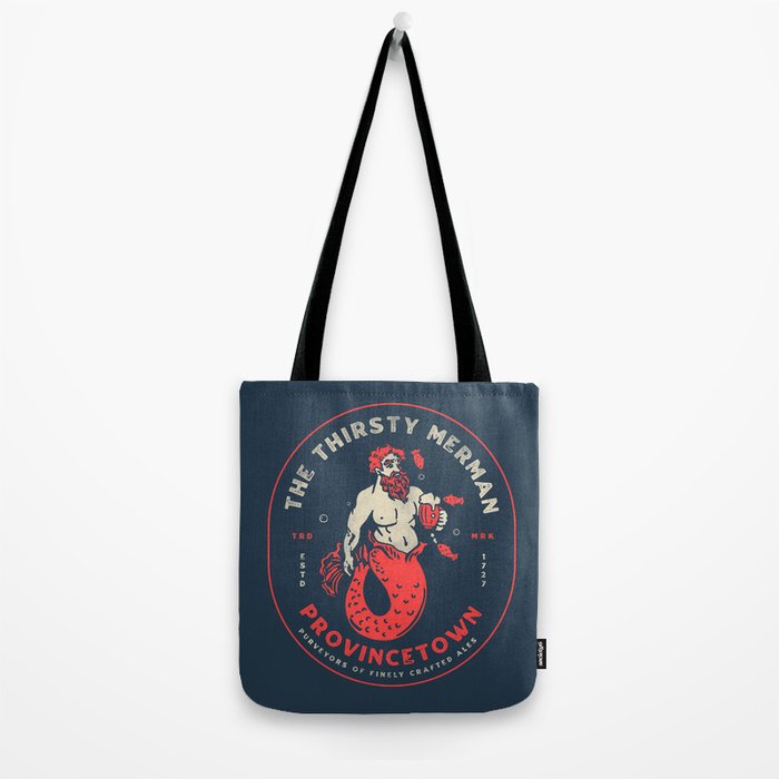 The Thirsty Merman Provincetown, Massachusetts Tote Bag Gallery Image 2