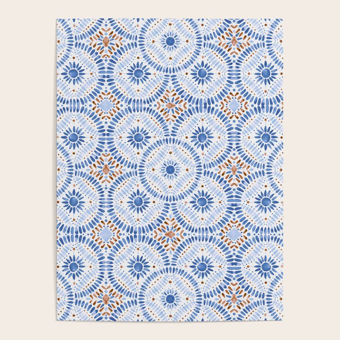 Boho Tiles Mandala Poster Gallery Image 4