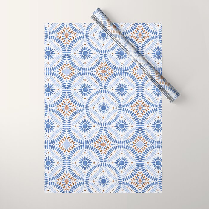 Boho Tiles Mandala Wrapping Paper Gallery Image 1