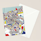 New Orleans, Louisiana City Map - Mondrian Stationery Card Gallery Image 2