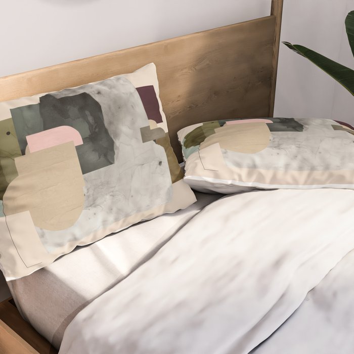 Soft Geometry III Pillow Sham Gallery Image 2