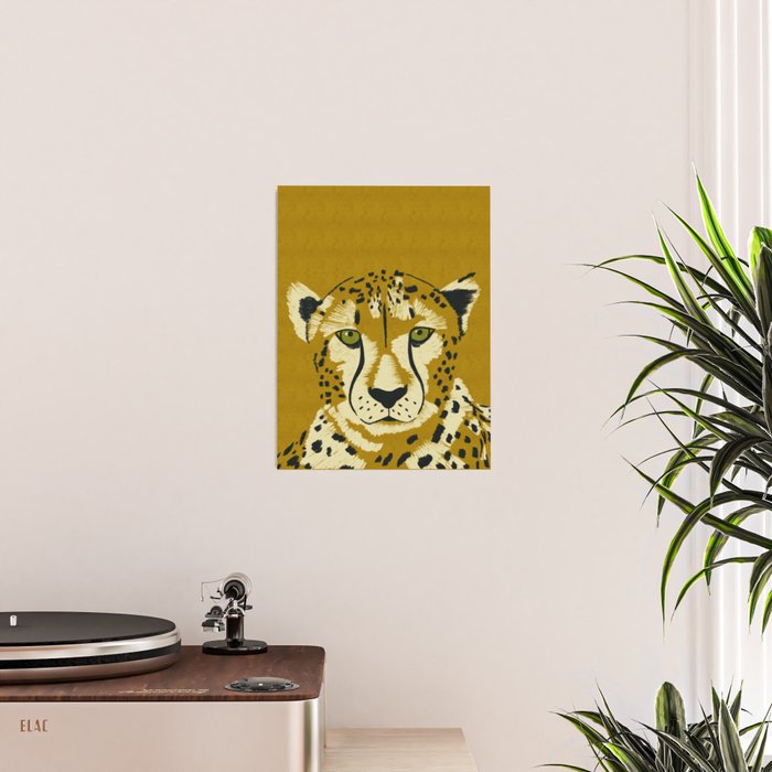 Big Cat Series - Cheetah Yellow Poster Gallery Image 2