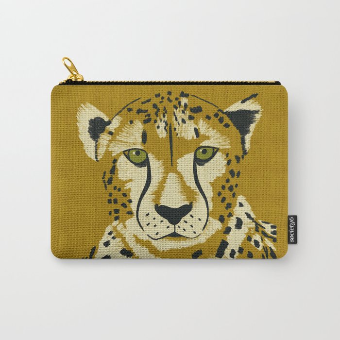 Big Cat Series - Cheetah Yellow Carry All Pouch Gallery Image 1