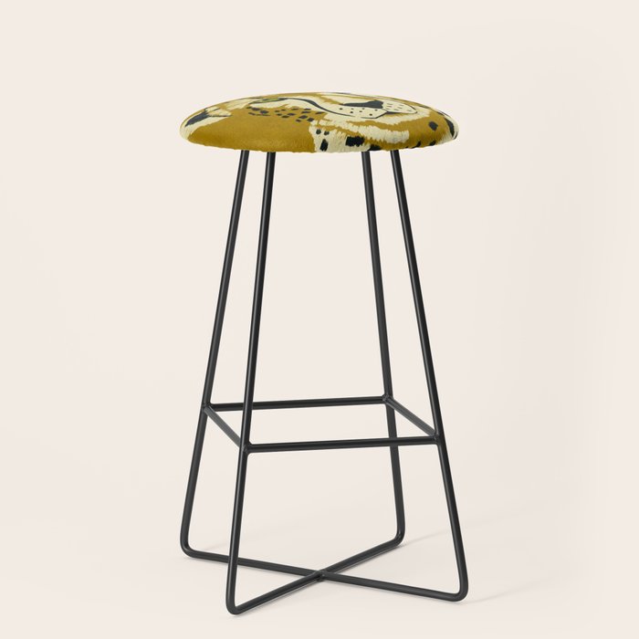 Big Cat Series - Cheetah Yellow Stool Gallery Image 1