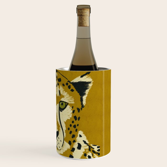 Big Cat Series - Cheetah Yellow Wine Chiller Gallery Image 3