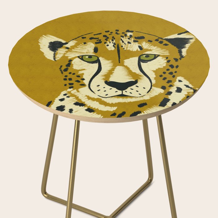 Big Cat Series - Cheetah Yellow Side Table Gallery Image 2