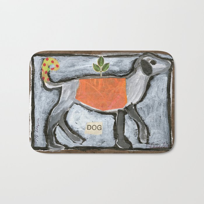Orange Dog Bath Mat Gallery Image 1