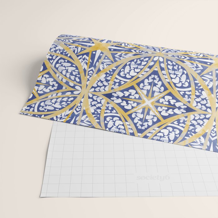 Tile wild leaves starry BY Wrapping Paper Gallery Image 2