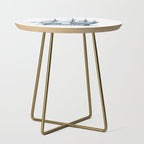 Blue vintage nautical wind sailing boat Side Table Gallery Image 1