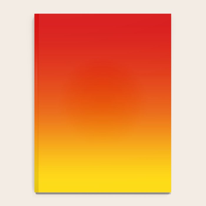 Red Orange and Gold Gradient Notebook Gallery Image 4