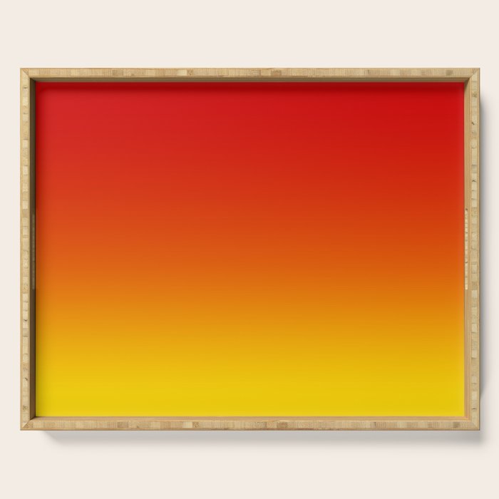 Red Orange and Gold Gradient Serving Tray Gallery Image 1
