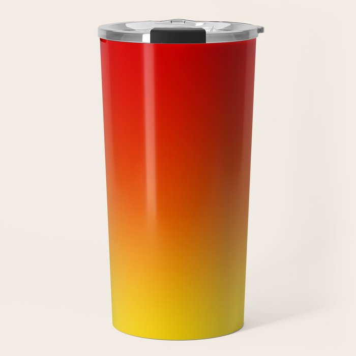 Red Orange and Gold Gradient Travel Mug Gallery Image 1