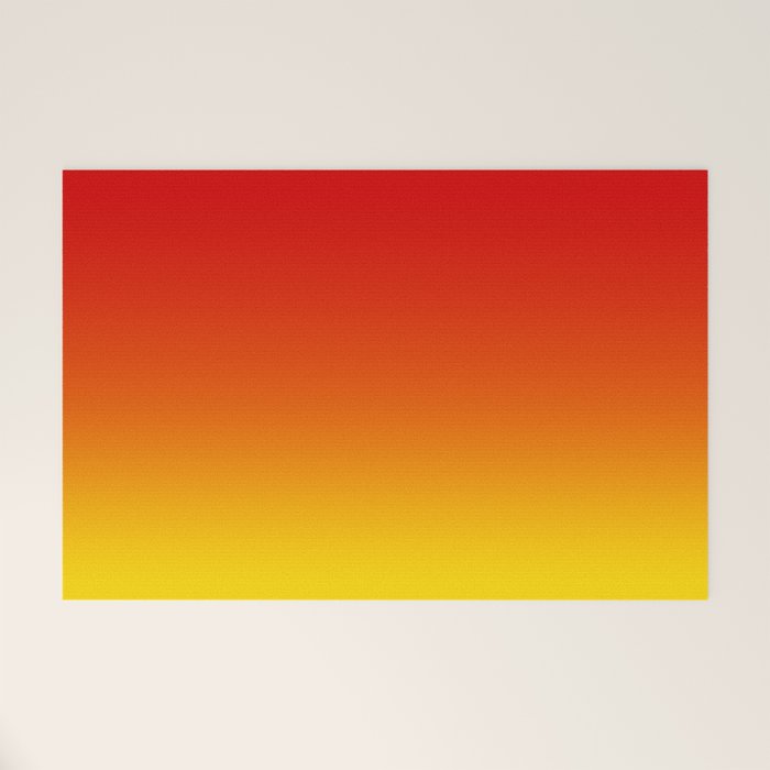 Red Orange and Gold Gradient Welcome Mat Gallery Image 1