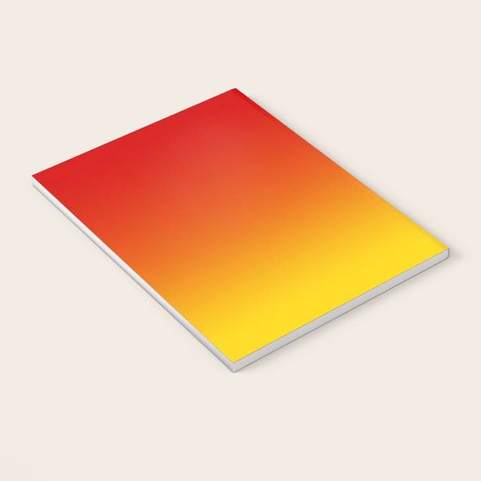 Red Orange and Gold Gradient Notebook Gallery Image 3