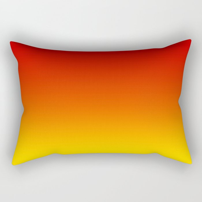 Red Orange and Gold Gradient Rectangular Pillow Gallery Image 2