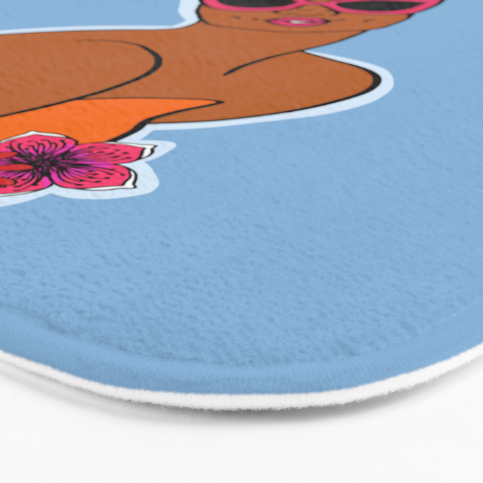 Ayana in Blue Bath Mat Gallery Image 3