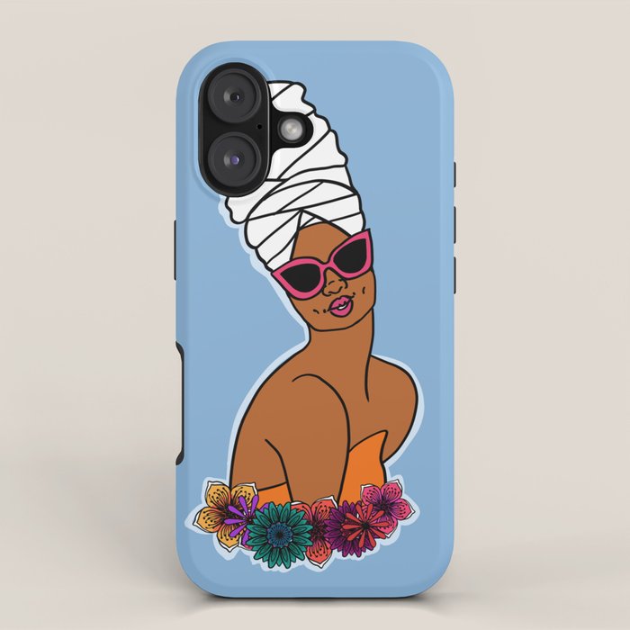 Ayana in Blue iPhone Case Gallery Image 1
