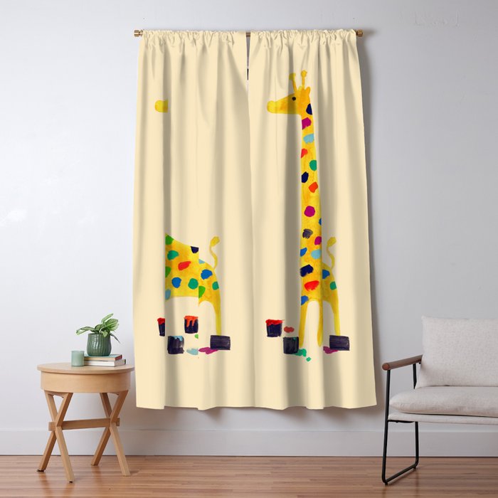 Paint by number giraffe Window Curtain Gallery Image 5