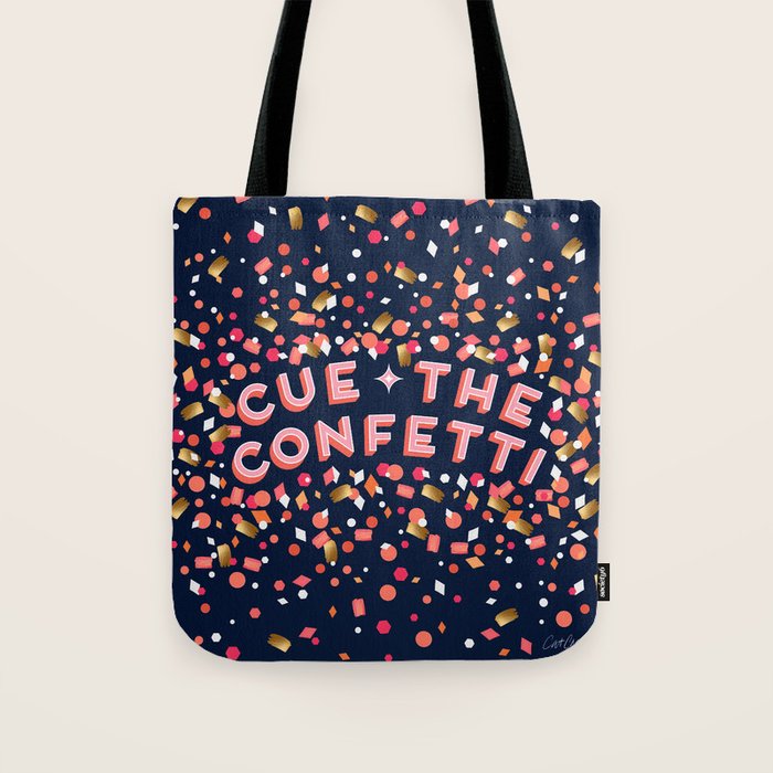 Cue the Confetti - Navy Palette Tote Bag Gallery Image 1