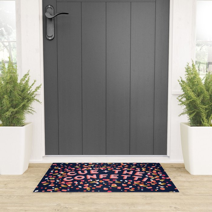 Cue the Confetti - Navy Palette Welcome Mat Gallery Image 3