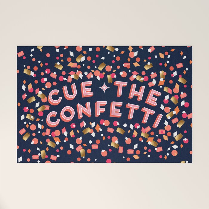 Cue the Confetti - Navy Palette Welcome Mat Gallery Image 1