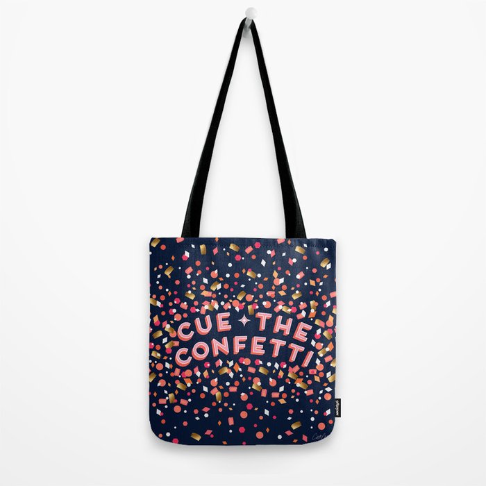 Cue the Confetti - Navy Palette Tote Bag Gallery Image 2