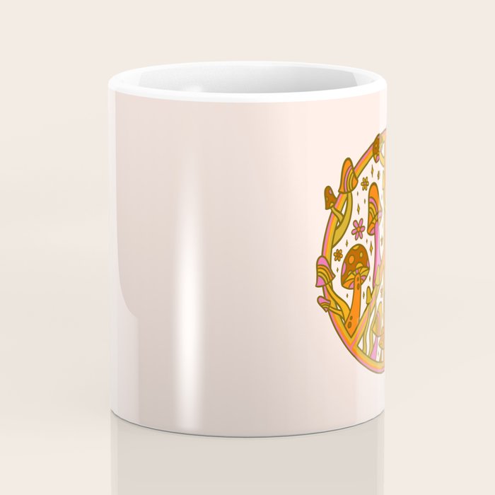 Mushroom Peace Sign Coffee Mug Gallery Image 4