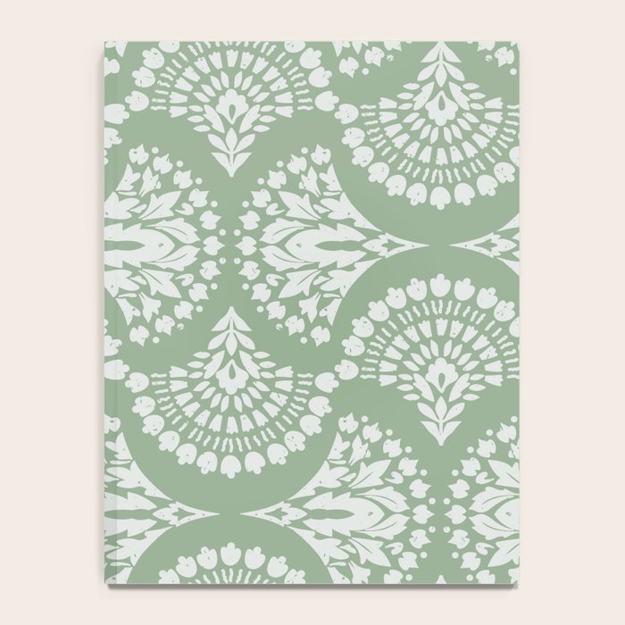 Sage Green Ornate Boho Notebook Gallery Image 4