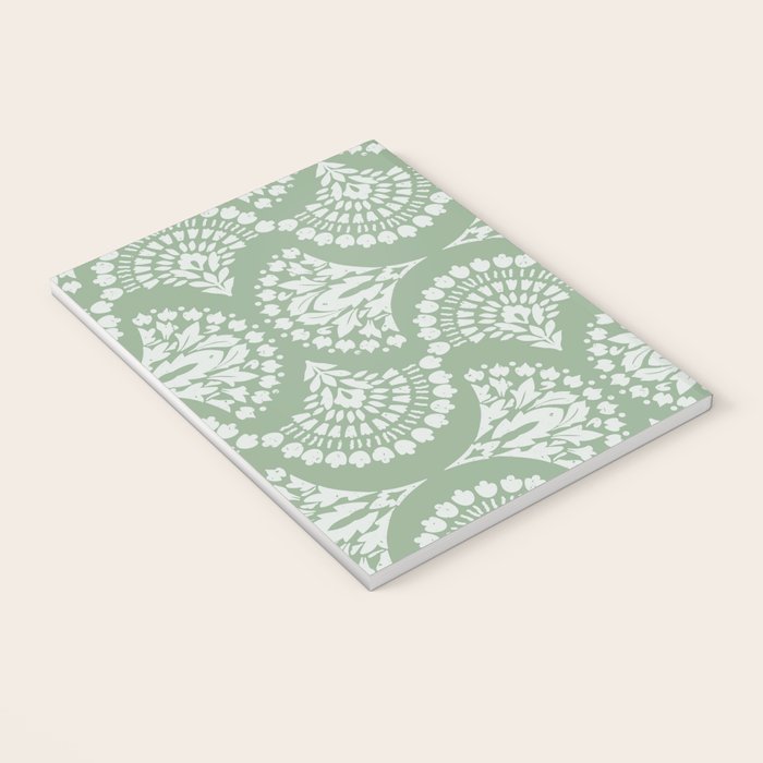 Sage Green Ornate Boho Notebook Gallery Image 3