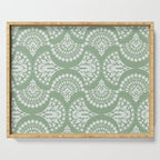 Sage Green Ornate Boho Serving Tray Gallery Image 1