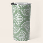 Sage Green Ornate Boho Travel Mug Gallery Image 3