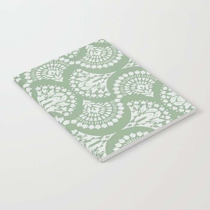 Sage Green Ornate Boho Notebook Gallery Image 2