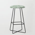 Sage Green Ornate Boho Stool Gallery Image 1