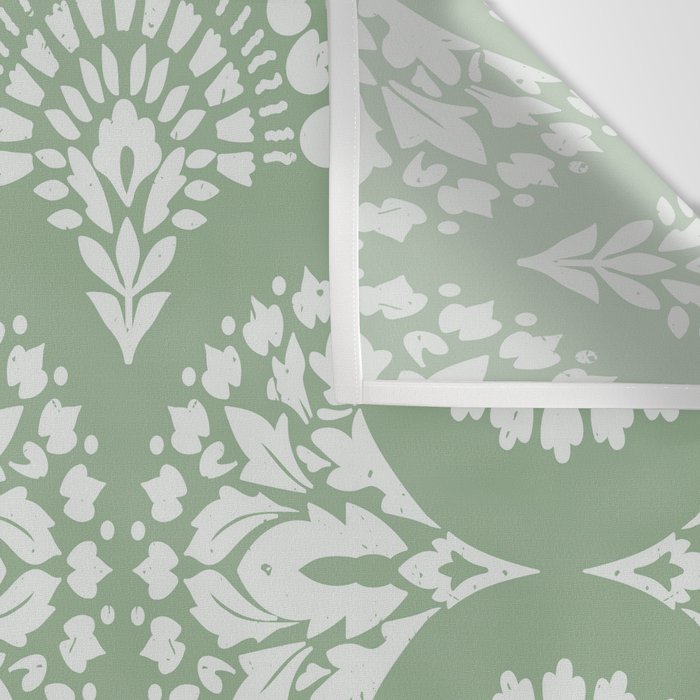 Sage Green Ornate Boho Wall Tapestry Gallery Image 3