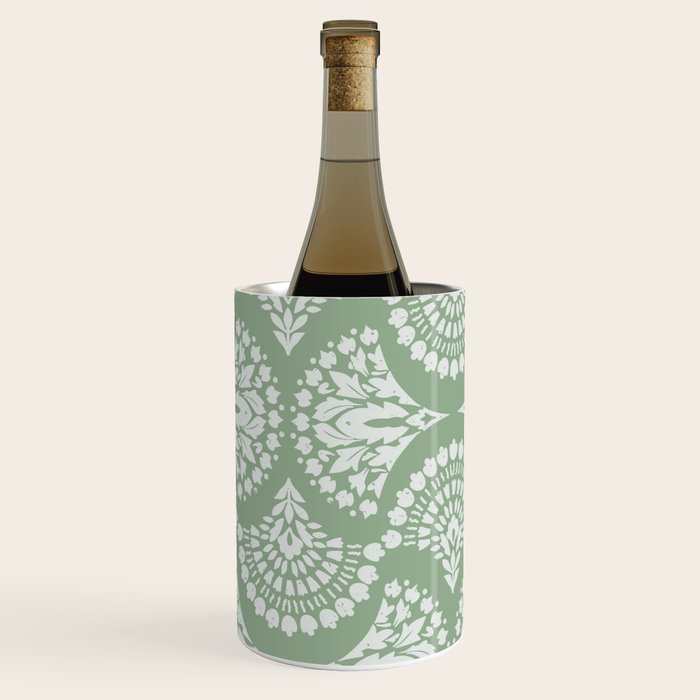 Sage Green Ornate Boho Wine Chiller Gallery Image 2