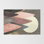 Pink and Gold Peaks Rug Gallery Image 2
