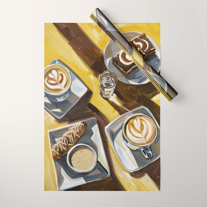 Coffee, Sweets and Sunlight Wrapping Paper Gallery Image 1