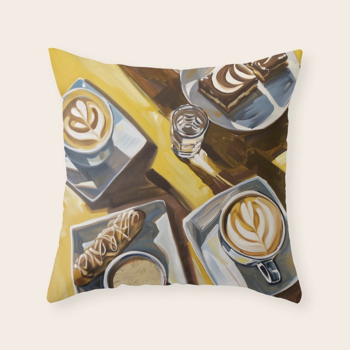 Coffee, Sweets and Sunlight Throw Pillow Gallery Image 6