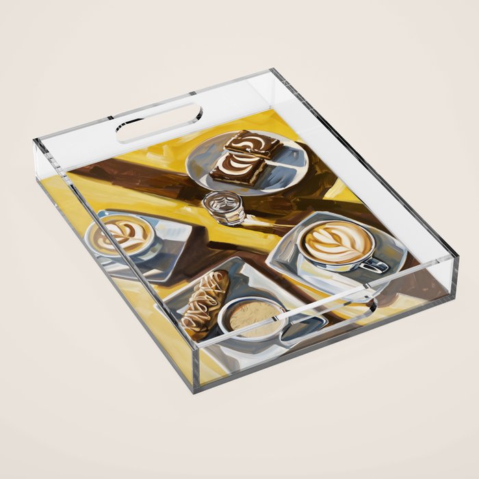 Coffee, Sweets and Sunlight Acrylic Tray Gallery Image 1