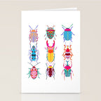 Vibrant Beetles Stationery Card Gallery Image 2