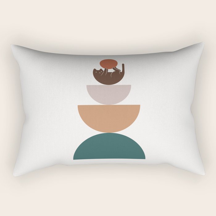 Cat Landscape 82 Rectangular Pillow Gallery Image 2