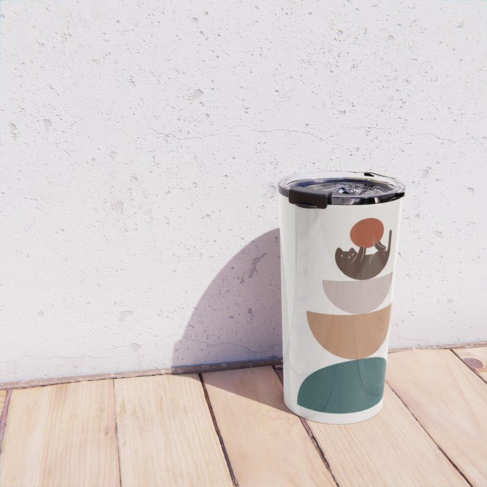 Cat Landscape 82 Travel Mug Gallery Image 4