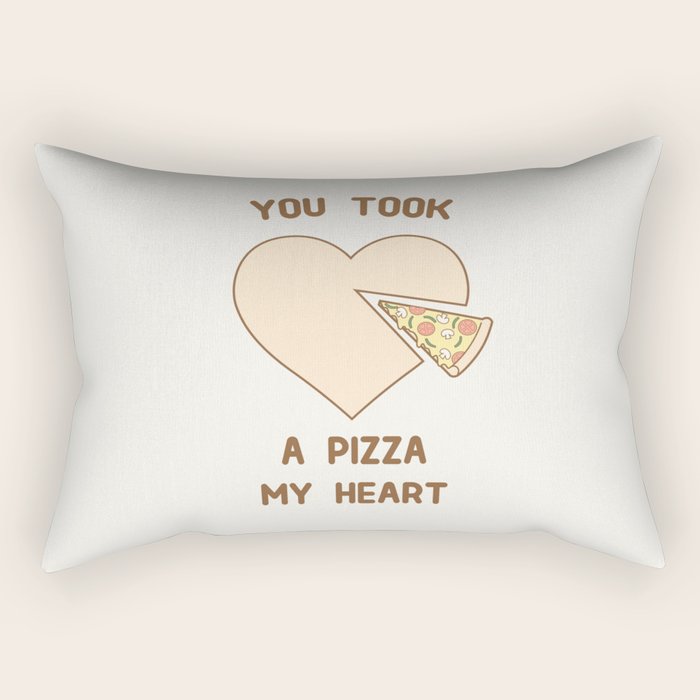 You took a pizza my heart Rectangular Pillow Gallery Image 2